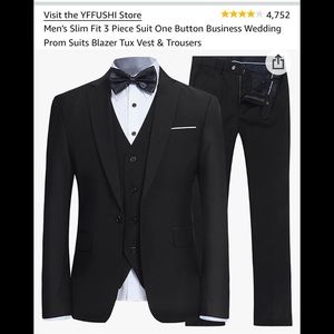 Boys 4 piece tuxedo - does not include white shirt